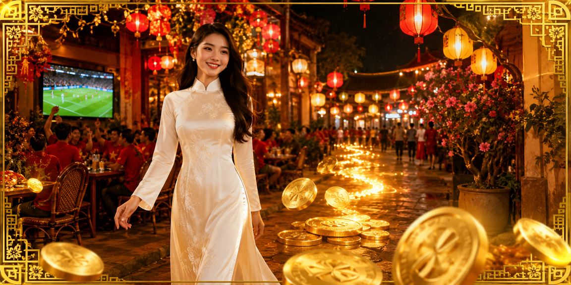 Người phụ nữ mặc áo dài tại Hà Nội đăng ký tài khoản và nhận ưu đãi trên ứng dụng di động